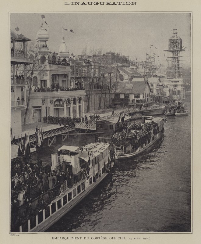 Åbning af Exposition Universelle 1900, Paris (s/h foto) af French Photographer