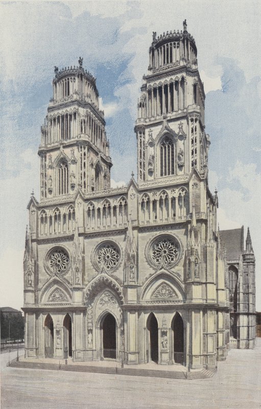Orleans, Sainte-Croix-katedralen, Facade O af French Photographer