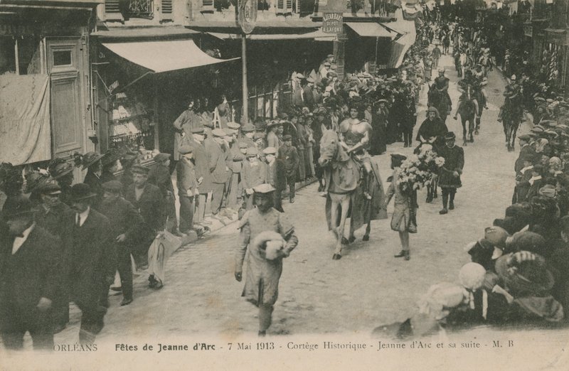 Orleans, Fetes de Jeanne DArc, 7. maj 1913. Postkort sendt i 1913. af French Photographer