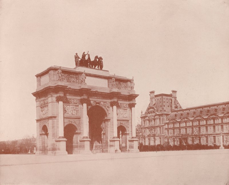 Paris: Karrusellens bue (s/h-billede) af French Photographer