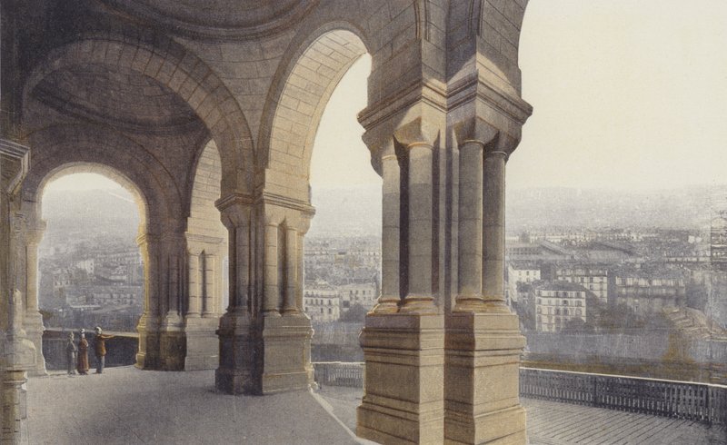 Paris, Det hellige hjertes basilika, våbenhus af French Photographer