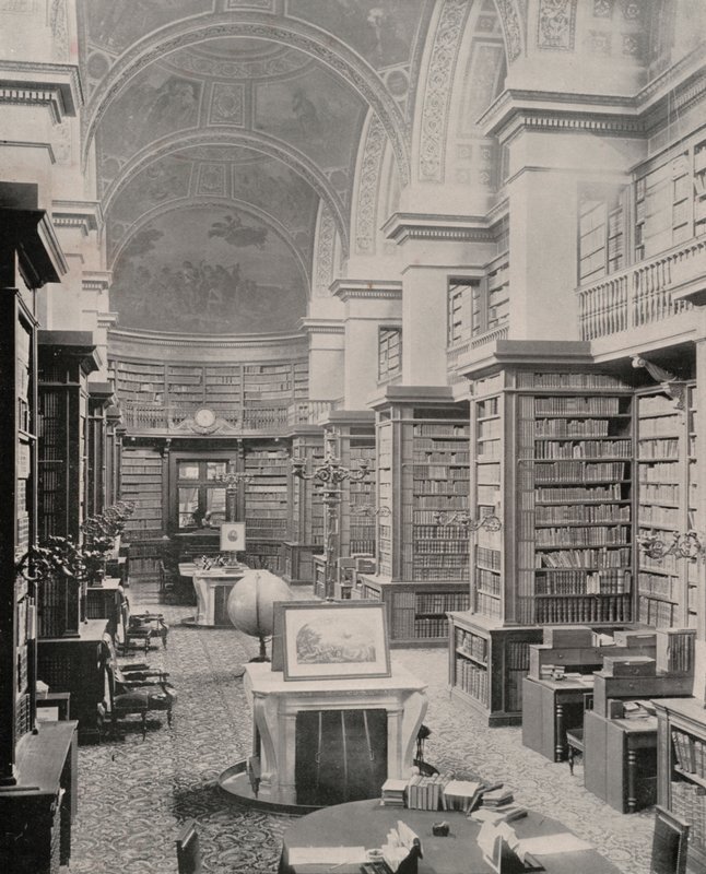 Paris: Deputeretkammerets Bibliotek (s/h foto) af French Photographer