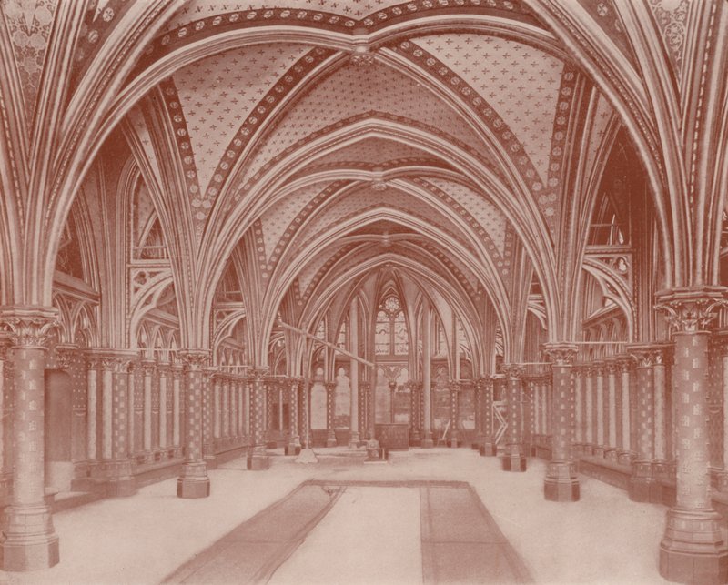 Paris: Krypten af Sainte Chapelle (s/h foto) af French Photographer