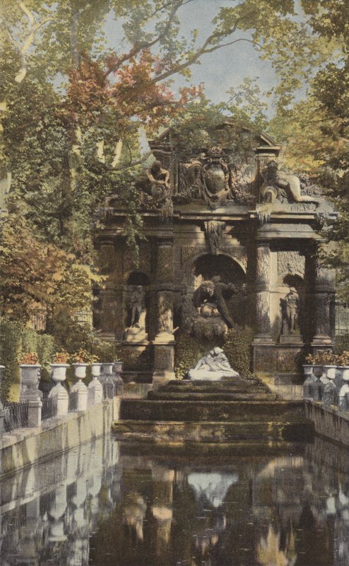 Paris, Medicis-fontænen i Luxembourg-haven af French Photographer