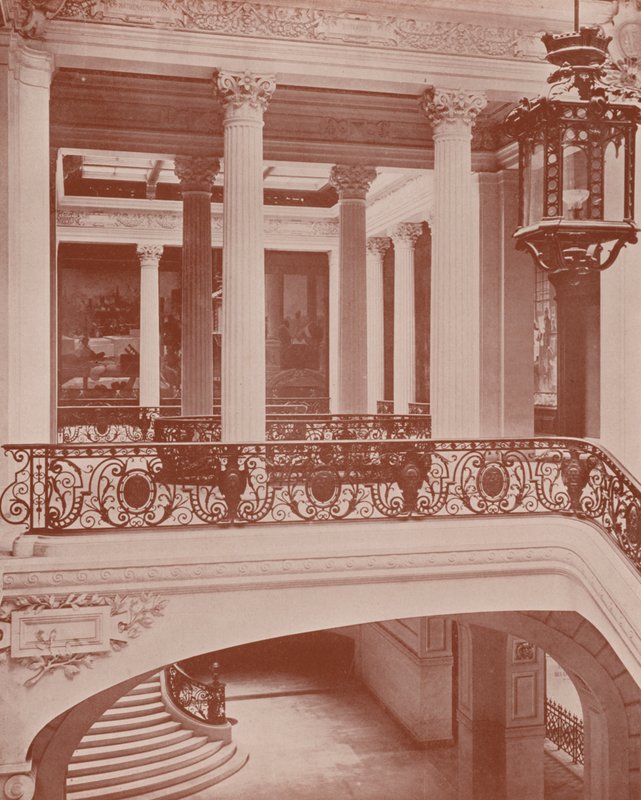 Paris: Gallery of the Sorbonne (s/h foto) af French Photographer