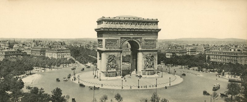 Paris, Triumfbuen, den ukendte soldats grav og Place de lEtoile, Triumfbuen? af French Photographer