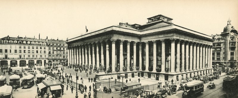 Paris, La Bourse, Børsen af French Photographer