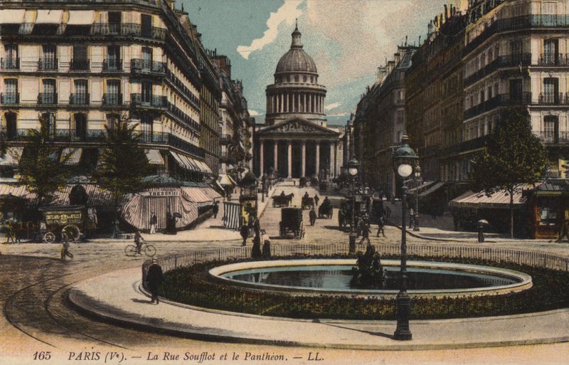 Paris, Rue Soufflot, Pantheon af French Photographer