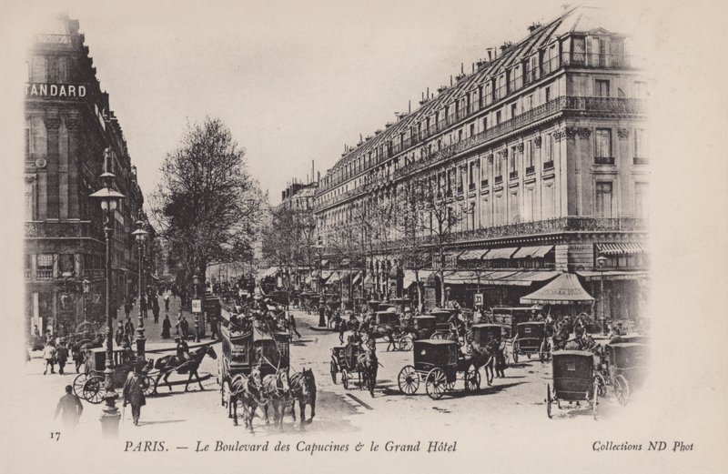Paris, Boulevard Des Capucines, Grand Hotel af French Photographer