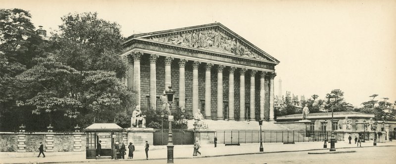 Paris, Le Palais-Bourbon, Deputeretkammer, Bourbon-Palace, Deputeretkammer af French Photographer