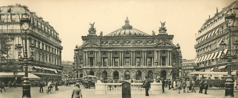 Paris, Opera Theatre and Place, Opera Theatre and Place af French Photographer