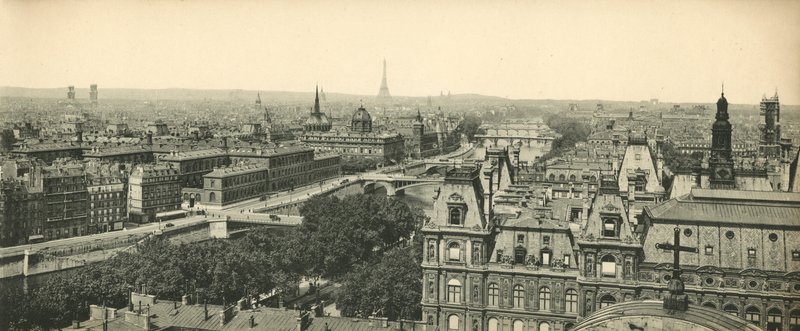 Paris, Panorama over de otte broer, De otte broer af French Photographer