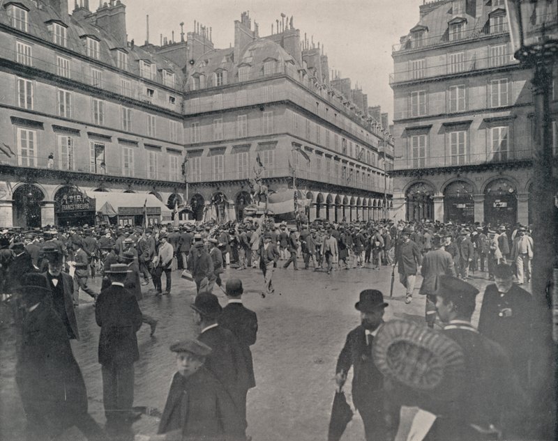 Paris: Place de Rivoli (s/h foto) af French Photographer