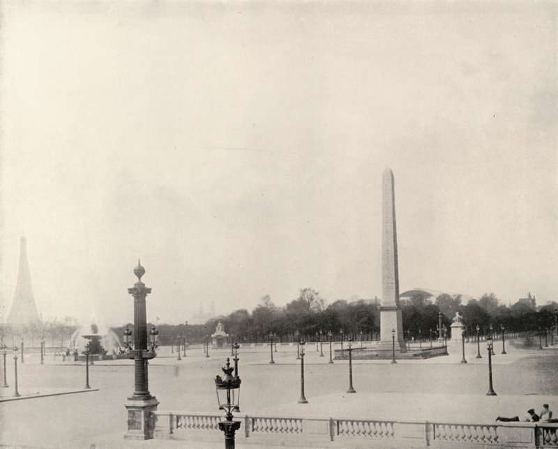 Paris: Place de la Concorde (s/h foto) af French Photographer