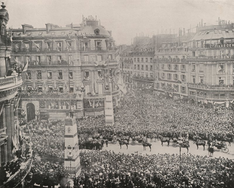 Paris: Modtagelse af russerne i Military Club (s/h foto) af French Photographer