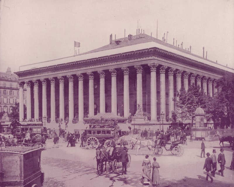 Paris: The Bourse (s/h foto) af French Photographer