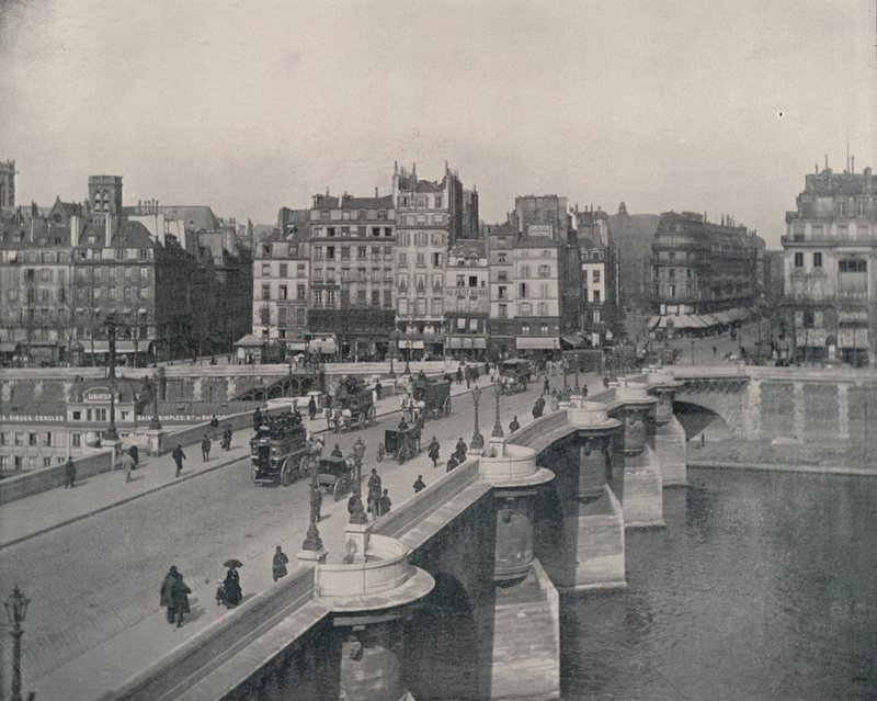 Paris: Pont Neuf eller den nye bro (s/h-billede) af French Photographer