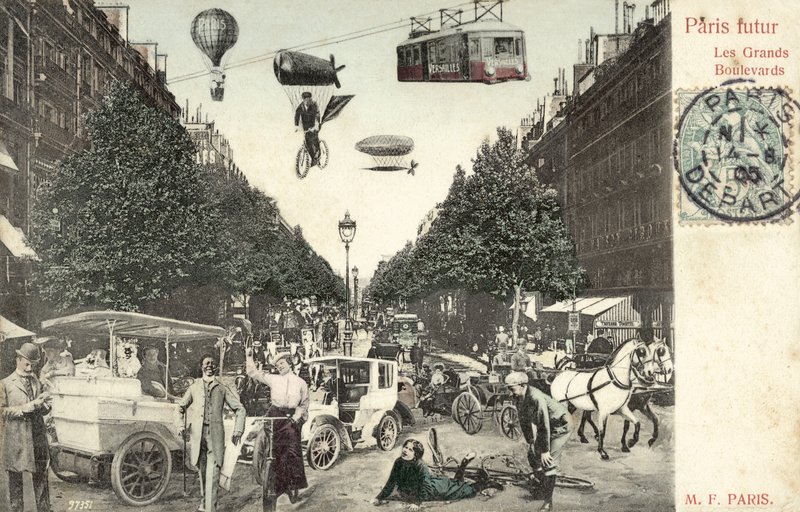 Fremtidens Paris (farvefoto) af French Photographer
