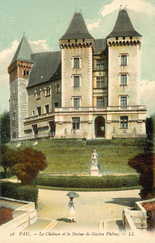 Pau, Slottet, Statuen af ​​Gaston Phebus af French Photographer