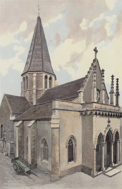 Plombieres-les-Dijon, Kirke, Sammen N O af French Photographer