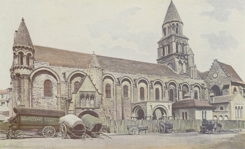 Poitiers, Notre-Dame-la-Grande Kirke, S sidefacade af French Photographer