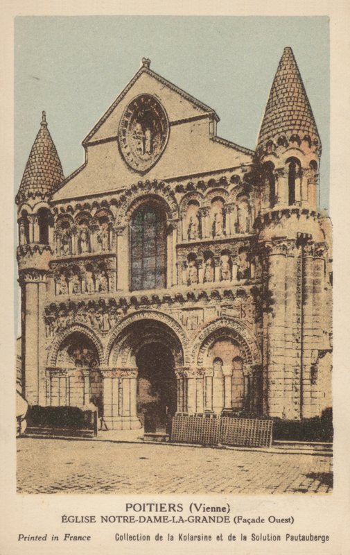 Poitiers, Vor Frue den Store Kirke af French Photographer