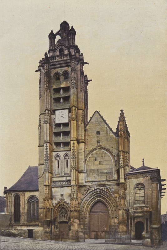Pontoise, Saint-Maclou Kirke, Facade af French Photographer