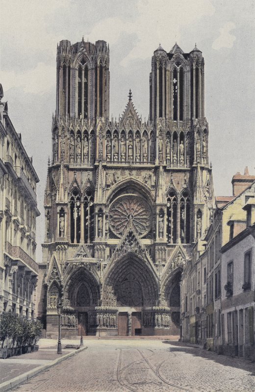 Reims, Cathedrale, Facade O af French Photographer