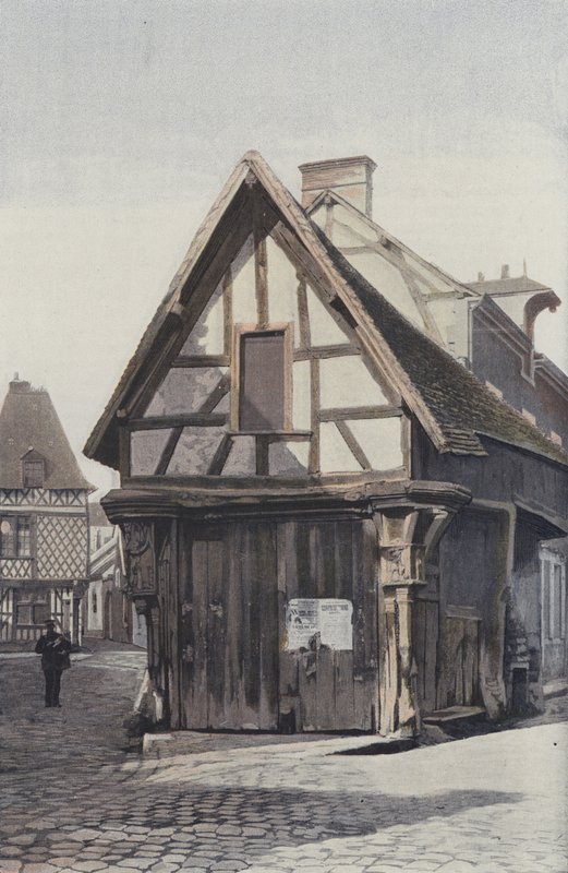 Romorantin, hus kaldet Porte St-Lambia af French Photographer