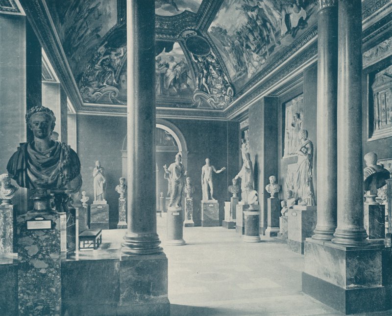 Årstidernes værelse, Louvre-museet (s/h-billede) af French Photographer