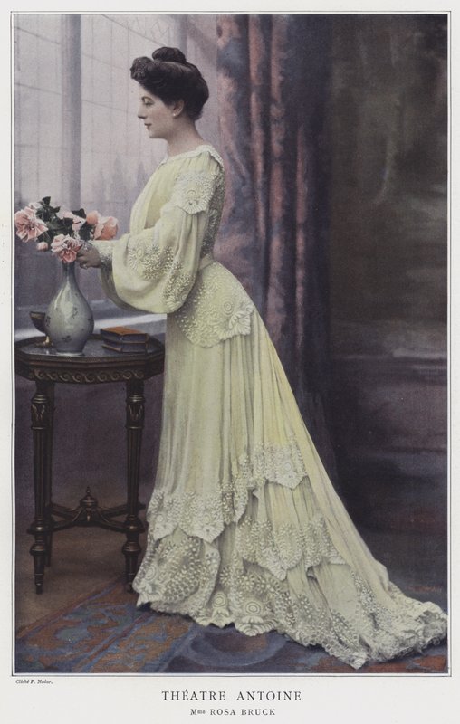 Rosa Bruck, fransk skuespillerinde (farvet foto) af French Photographer