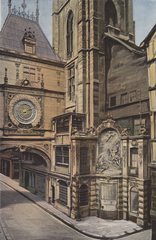 Rouen, Gros-Horloges fontæne af French Photographer
