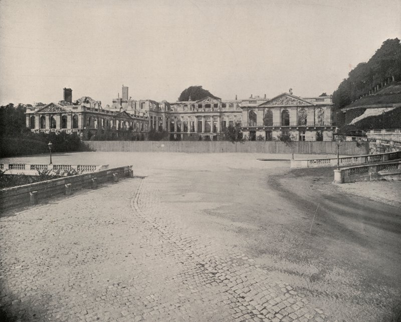 Ruinerne af Palace of St Cloud (s/h foto) af French Photographer