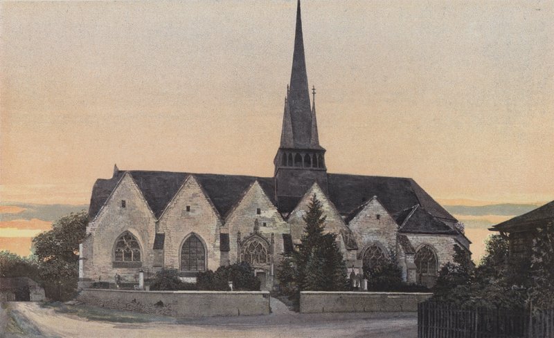 Saint-Andre, Kirke, Facade S af French Photographer