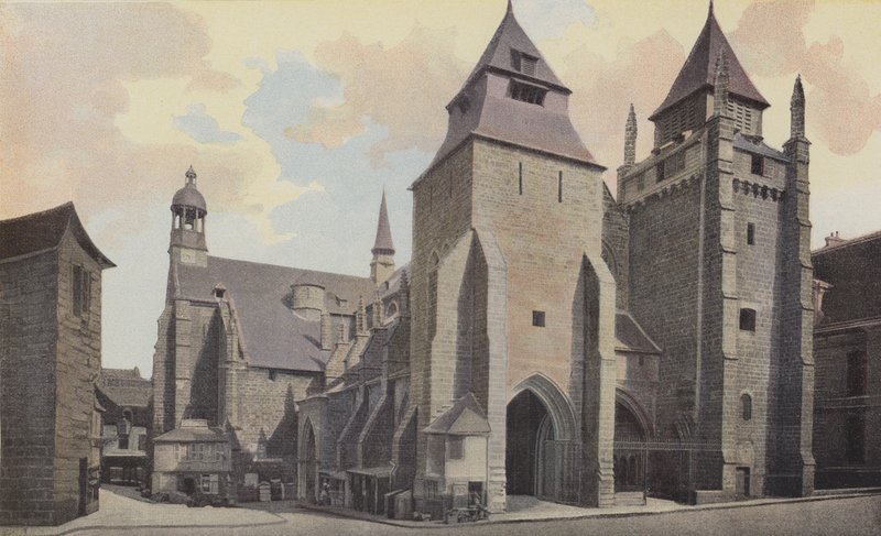 Saint-Brieuc, Katedralen, Ensemble N O af French Photographer