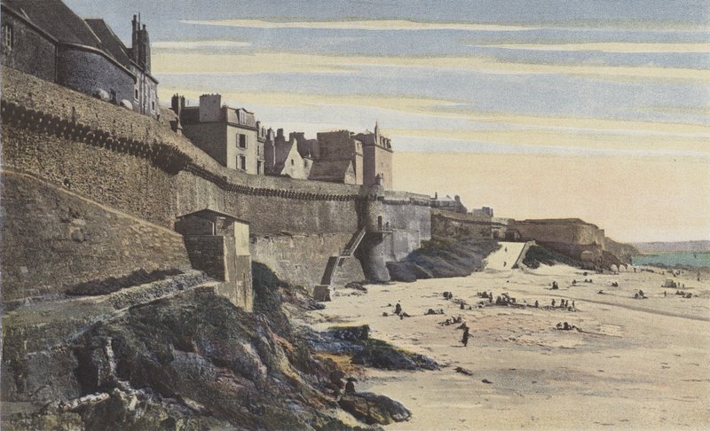 Saint-Malo, voldene, vestlige del (1200-tallet) af French Photographer