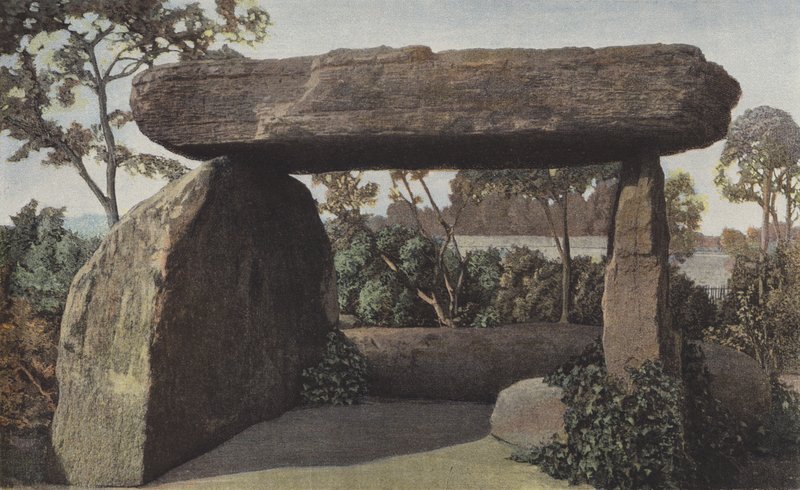 Saint-Nazaire, Dolmen omgivet af en plads af French Photographer