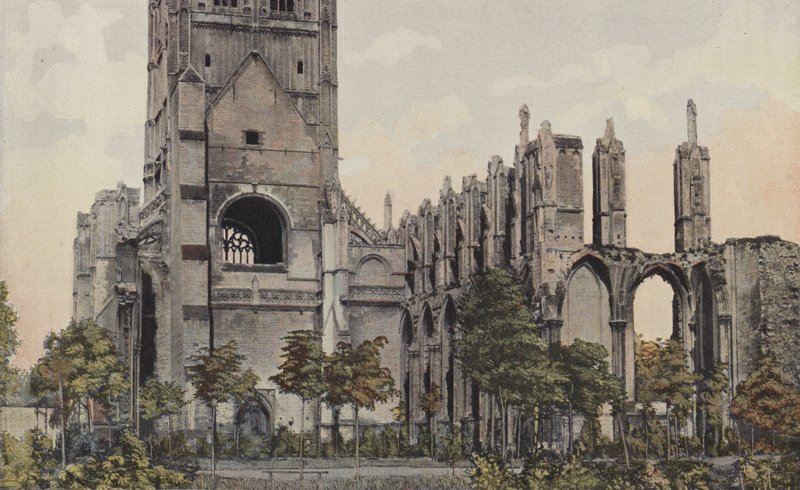 Saint-Omer, ruinerne af Saint-Bertin-klosteret af French Photographer