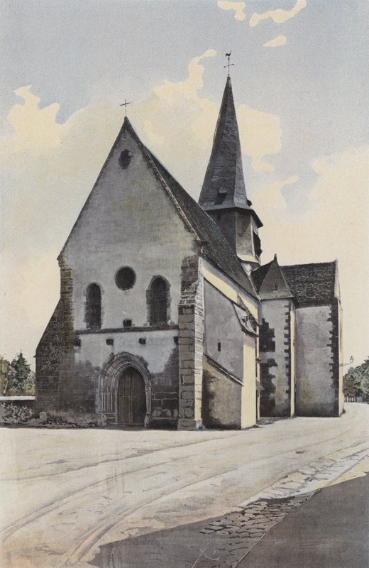 Saint-Outrille, Kirke, Sammen S O af French Photographer
