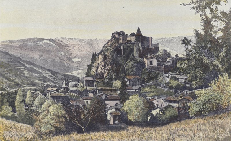 Saint-Paul-en-Cornillon, Udsigt over landsbyen Cornillon af French Photographer