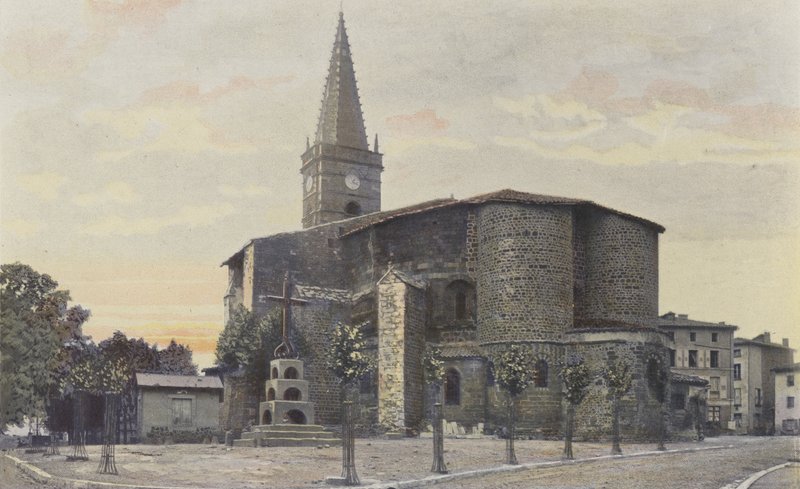 Saint-Paulien, Kirke, Sammen S E af French Photographer