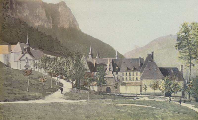 Saint-Pierre-de-Chartreuse, Grande-Chartreuse kloster, indgang af French Photographer
