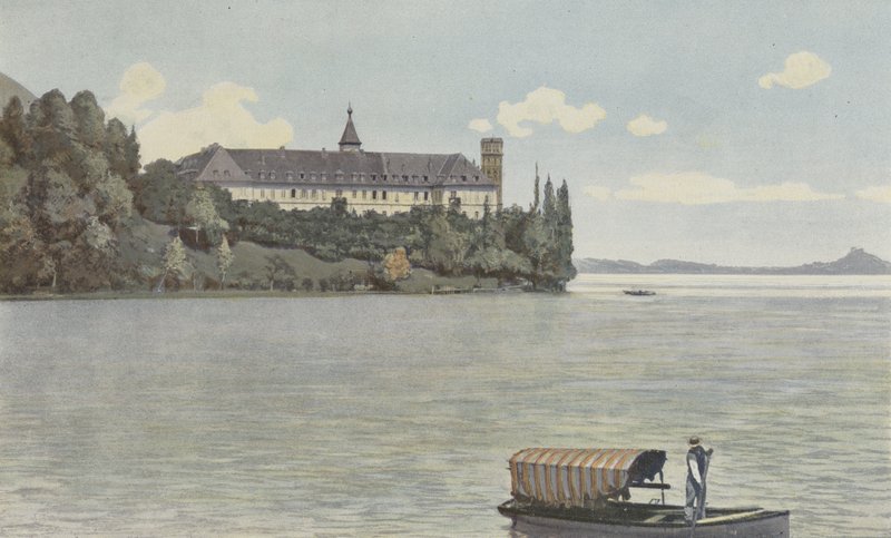 Saint-Pierre-de-Curtille, Abbey of Hautecombe og Lac du Bourget af French Photographer