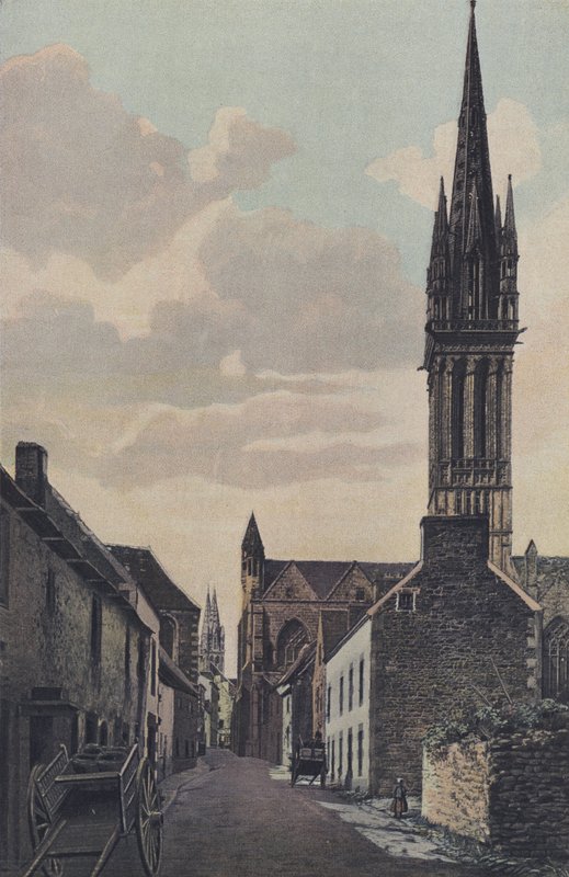 Saint-Pol-de-Leon, Kreisker-kirken af French Photographer