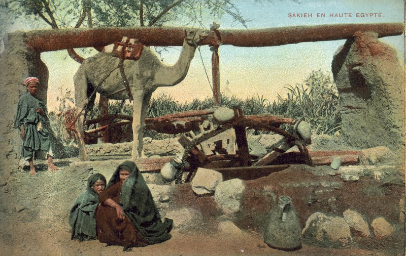 Sakia, Øvre Egypten (farvefoto) af French Photographer