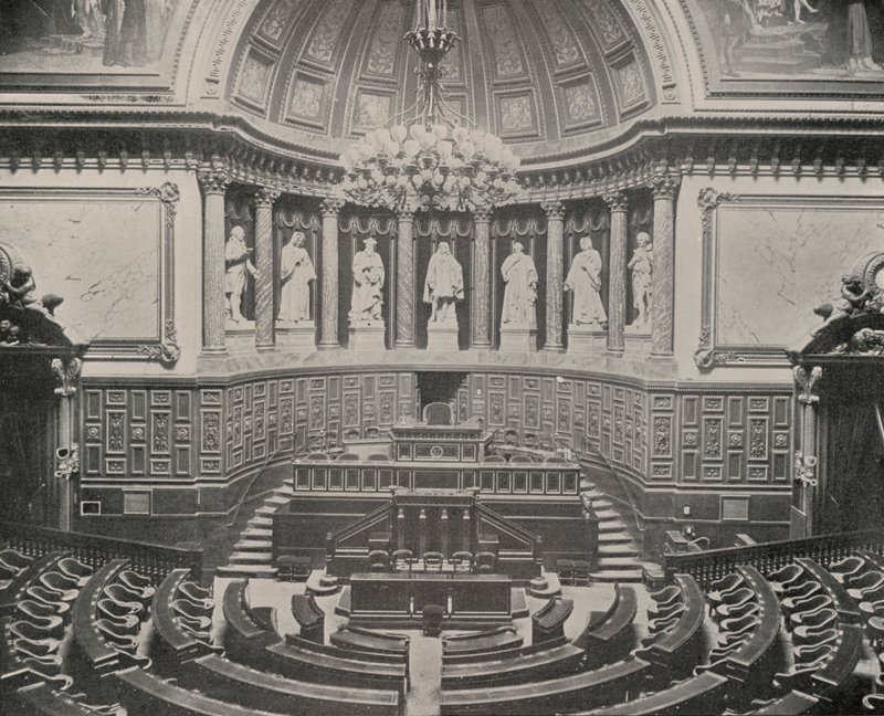 Senatskammeret, Palace of the Luxembourg (s/h foto) af French Photographer