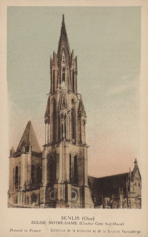 Senlis, Vor Frue Kirke af French Photographer