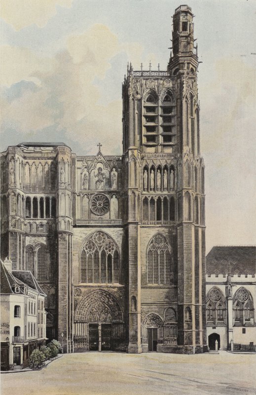 Sens, Cathedrale, Facade O af French Photographer