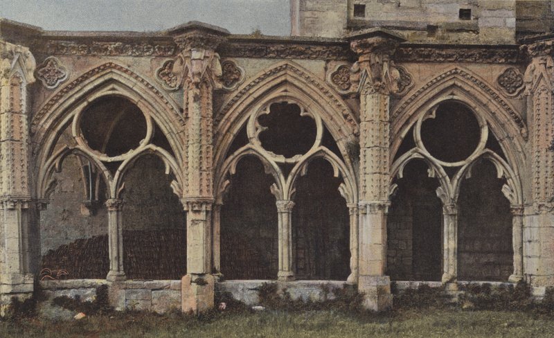 Soissons, ruinerne af Saint-Jean-des-Vignes-klostret (N-facade) af French Photographer