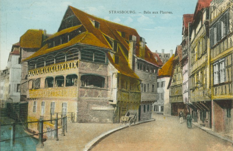 Strasbourg: Bain aux Plantes (farvefoto) af French Photographer